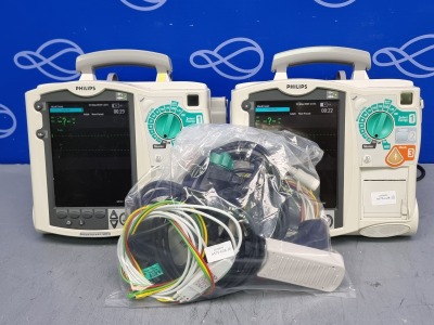 2 x Philips Heartstart MRx Defibrillator