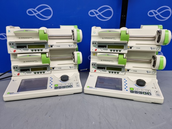 2 x 2 Fresenius Kabi Module DPS Visio Orchestra Syringe Drivers and Fresenius Kabi Orchestra Base Prima Docking Station