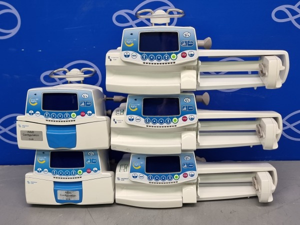 3 x Fresenius Kabi Injectomat MC Agilia Syringe Driver, Fresenius Volumat MC Agilia Infusion Pump and Fresenius Link Agilia Rack