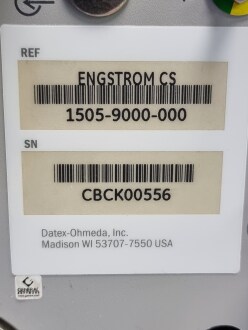 GE Datex Ohmeda Engstrom Carestation Ventilator On Trolley - 4