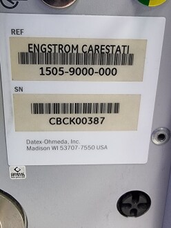 GE Datex Ohmeda Engstrom Carestation Ventilator on Trolley - 4