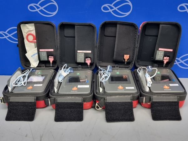 4 x Philips Heartstart FR3 AED Defibrillator