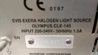 Olympus Evis Exera CLE-145 Halogen Light Source - 6