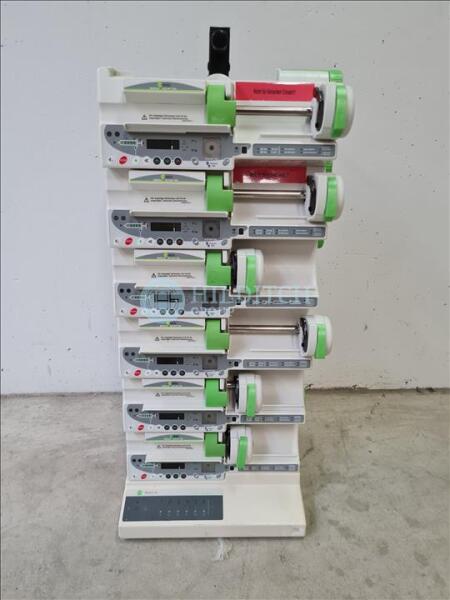 Syringe Driver Stack 6 x Fresenius DPS Syringe Drivers With Docking Station