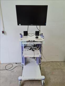 Olympus Stack Trolley with Philips LCD Monitor