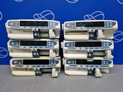 6 x Assorted Alaris CC Syringe Pump