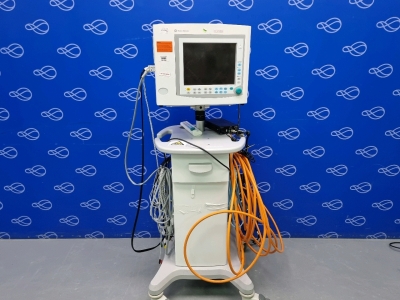 GE N-MRI2-00 MRI Patient Monitor on Trolley