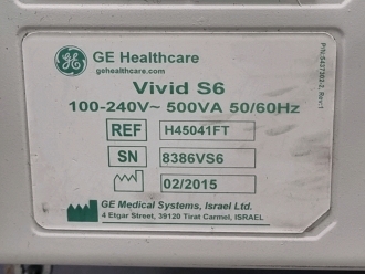 GE Vivid S6 Ultrasound System - 5