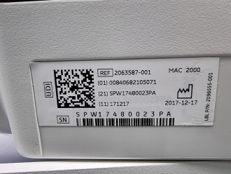 GE Mac 2000 ECG Recorder on Trolley - 4