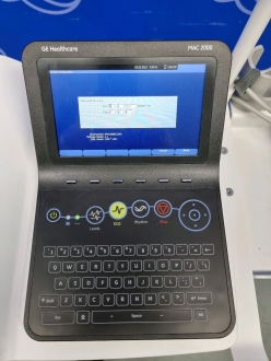 GE Mac 2000 ECG Recorder on Trolley - 2