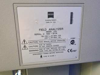 Zeiss Humphrey Model 720i Field View Analyser on Table - 6