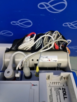 Zoll R-Series Plus Defibrillator on Metro Flexline Crash Trolley - 3