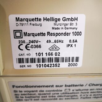 Marquette Hellinge Responder 1000 Defibrillator - 4