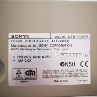 Sony DSR-20MDP Video Recorder - 4