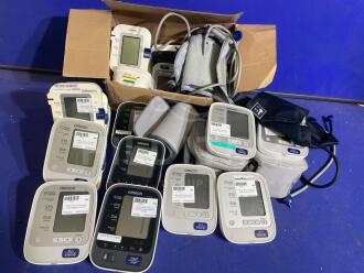 24 x Various Omron Digital Sphygmomanometers with Selection of Cuffs