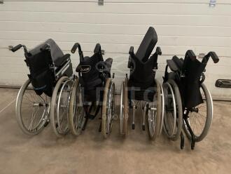 4 x Self Propelling Folding Wheelchairs - 2