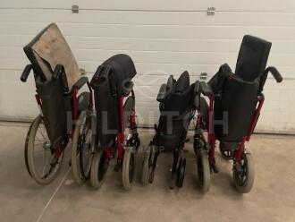 1 x Self Propelling & 3 x Transit Folding Wheelchairs - 2