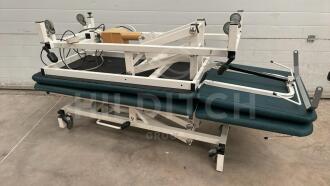 1 x Electric & 1 x Hydraulic Huntleigh Akron 2-Section Patient Couches - 2