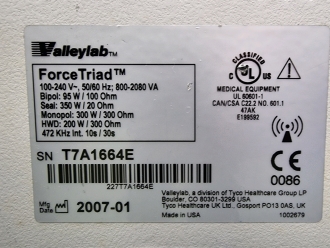 Valleylab Covidien ForceTriad Diathermy on Trolley Stand - 3