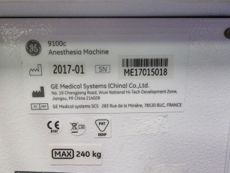 GE Datex-Ohmeda 9100C Anaesthetic Machine - 4