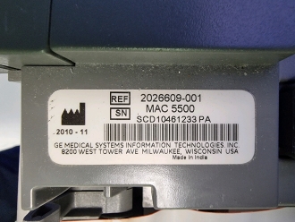 GE MAC 5500 ECG Recorder on Trolley - 3