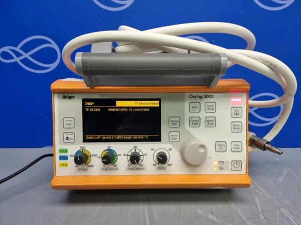 Draeger Oxylog 3000 Ventilator