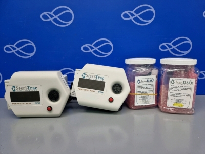 2 x Steri-Trac Peracetic Acid PPM Area Monitor