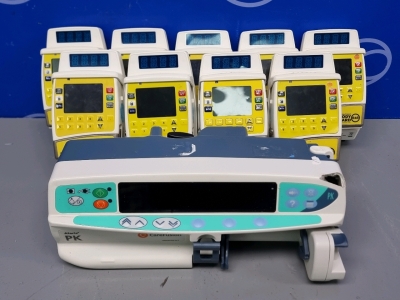 9 x CME Medical Colour Vision Body Guard 545 Epidural Infusion Pump and Charger and 1 x Alaris PK Syringe Driver