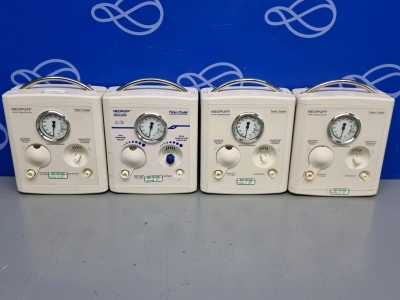 4 x Fisher and Paykel Neo Puff Infant Resuscitator