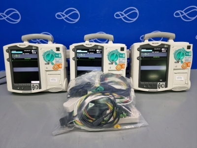 3 x Philips Heartstart MRx Defibrillator