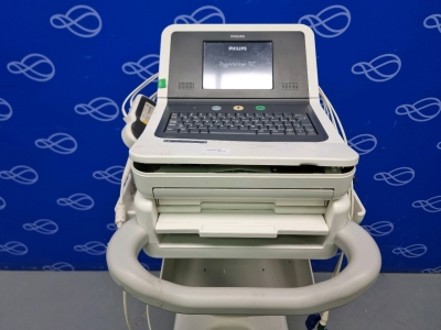 Philips Pagewriter TC30 ECG Recorder on Trolley