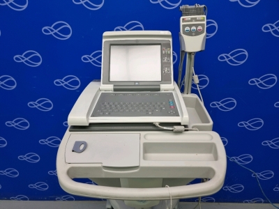 GE MAC 5500 ECG Recorder on Trolley