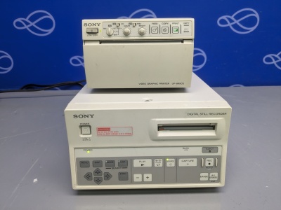 Sony UP-895CE Video Graphic Printer and Sony DKR -700P Digital Still Recorder