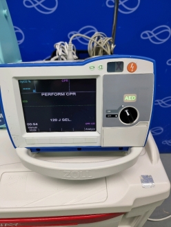 Zoll R-Series Plus Defibrillator on Metro Flexline Crash Trolley - 2