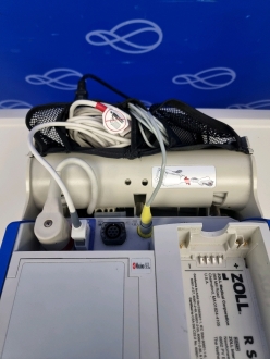 Zoll R-Series Plus Defibrillator on Metro Flexline Crash Trolley - 3