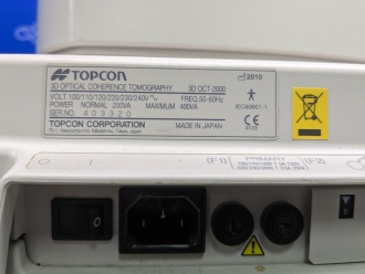 Topcon 3D OCT 2000 Optical Coherence Tomography Unit On Motorised Table - 8