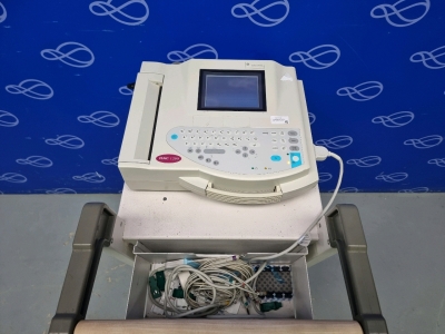 GE MAC 1200 ECG Recorder on Trolley