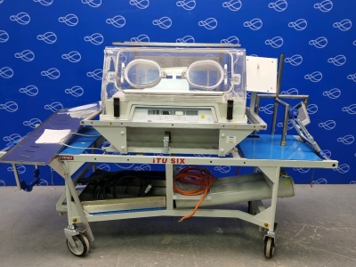 Draeger TI 500 Transport Incubator on Ferno ITU Six Trolley