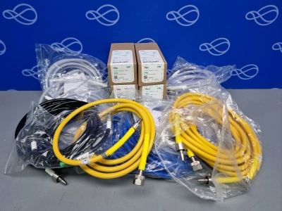 Box of Oxygen, Nitrous Oxide, Vacuum and Air Hoses, 6 x Outers of Masimo LNOP Neo Pt-L Pulse Oximeter Adhesive Sensors