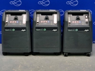 3 x AirSep VisionAire 5 Oxygen Concentrator