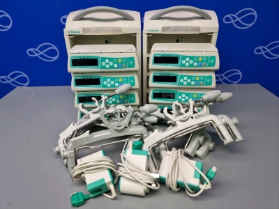 8 x B Braun Infusomat Space Infusion Pump with Accessories