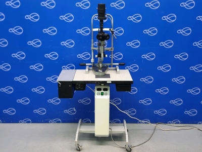 Haag Streit Slit Lamp on Takagi Electric Table