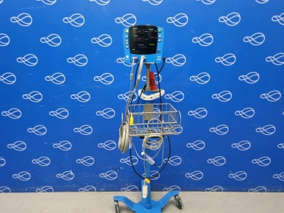 GE Carescape Dinamap V100 Patient Monitor on Rollstand