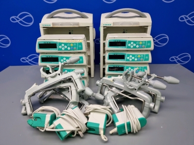 8 x B Braun Infusomat Space Infusion Pump with Accessories