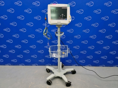 Philips Intellivue MP50 Neonatal Monitor on Rollstand