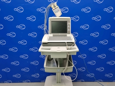 GE MAC 5500 HD ECG Recorder on Trolley