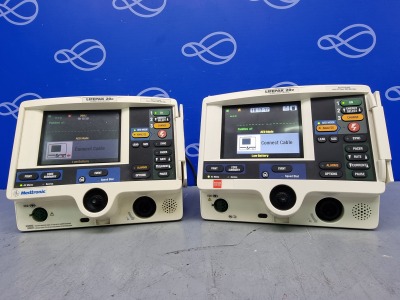 2 x Physio Control Lifepak 20e Defibrillator/Monitor with Pacing