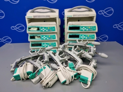 8 x B Braun Infusomat Space Infusion Pump with Accessories