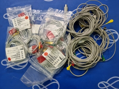 14 x Assorted Zoll 3 Lead ECG Cable