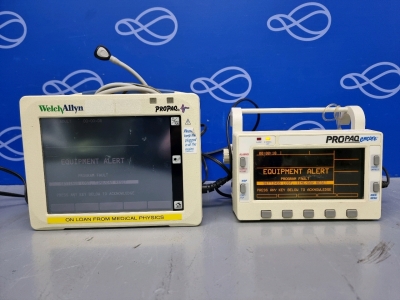 1 x Welch Allyn Propaq CS and 1 x Welch Allyn Propaq Encore Patient Monitor